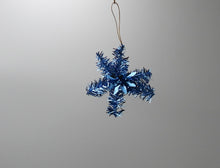 Indlæs billede til gallerivisning Blå julepynt til juletræ mm