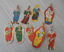 Indlæs billede til gallerivisning Festpynt med klovne 1940´erne