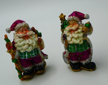 Indlæs billede til gallerivisning Julefigurer med glimmer på
