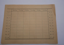 Indlæs billede til gallerivisning Gamle skoleskemaer med og uden reklame