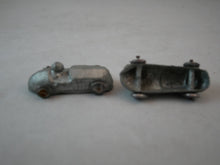 Indlæs billede til gallerivisning Gamle tin racerbiler fra 1930´erne med små hjul (0,6 cm)