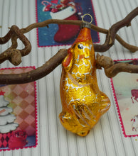 Indlæs billede til gallerivisning Gamle jule glaskugler høns, hane og kyllinger