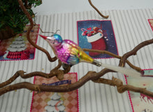 Indlæs billede til gallerivisning Fine gamle fugle glaspynt til juletræ forskellige farver