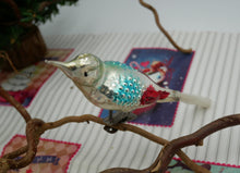 Indlæs billede til gallerivisning Fine gamle fugle glaspynt til juletræ forskellige farver