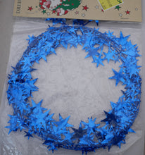 Indlæs billede til gallerivisning Blå julepynt til juletræ mm