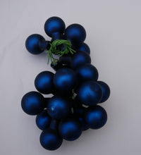 Indlæs billede til gallerivisning Blå julepynt til juletræ mm