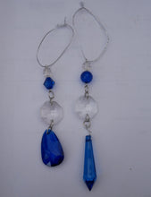 Indlæs billede til gallerivisning Blå julepynt til juletræ mm