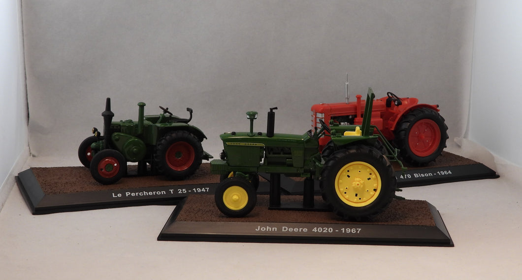 3 stkAtlas Collection traktorer 1/32