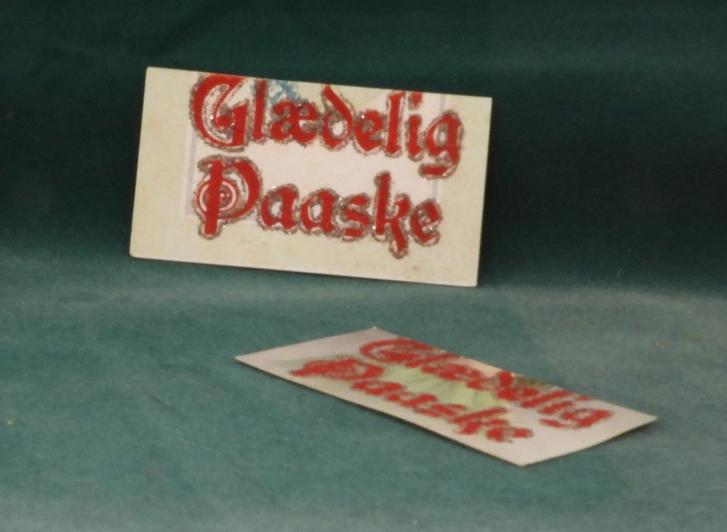 Hilsen Glædelig påske / pinse på karton