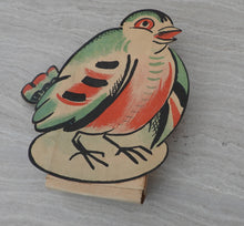 Indlæs billede til gallerivisning Festpynt af karton med dyr 1940´erne
