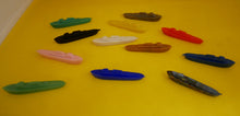 Indlæs billede til gallerivisning Små skibe af plastik 1950-1960érne
