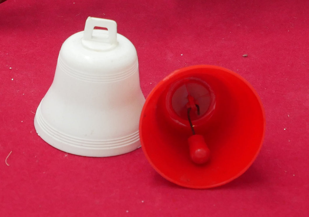 Retro juleklokker af plastik