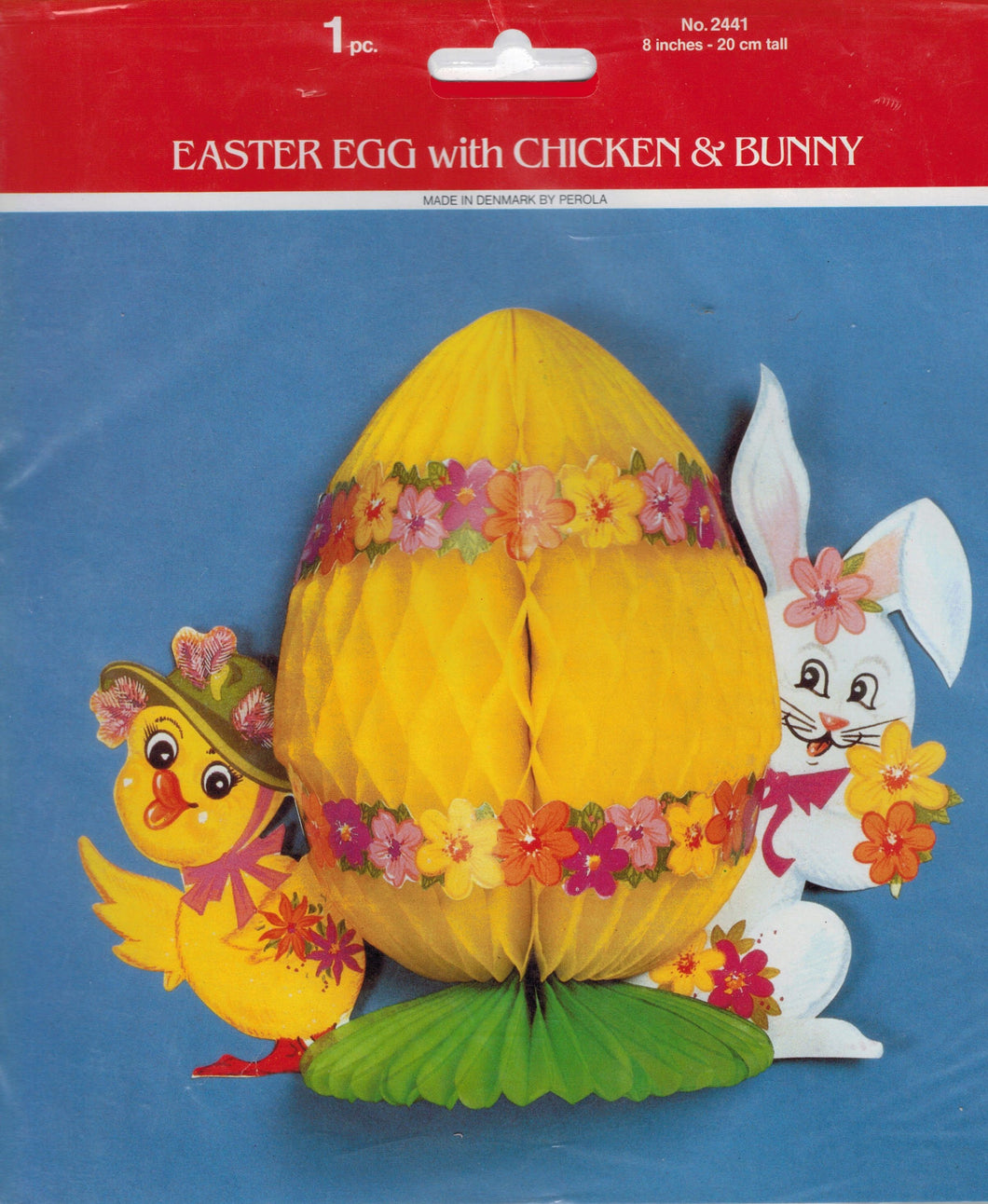 Påske æg med kylling og kanin med væv