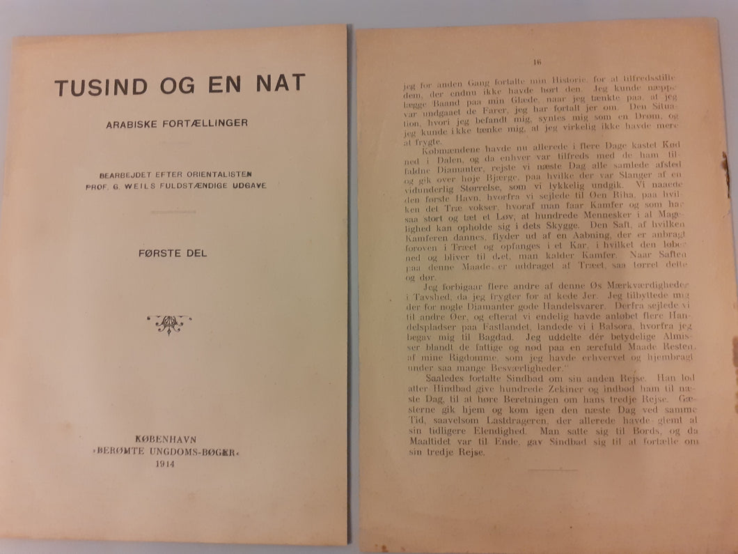 Hæfte Tusind og en nat fra 1914