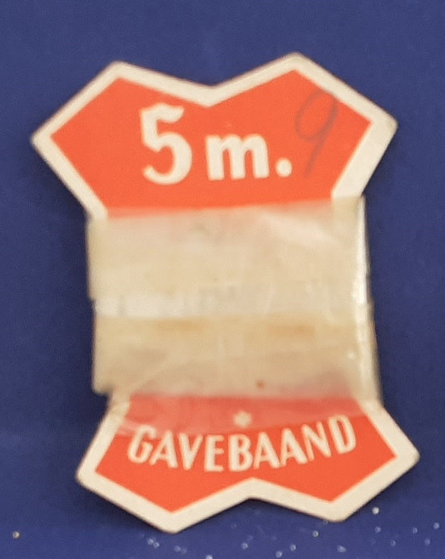Cellofan gavebaand kantet pap forskellige farver
