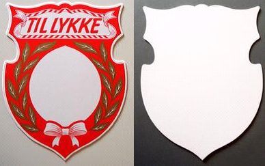 Skjold til æresport guldbryllup