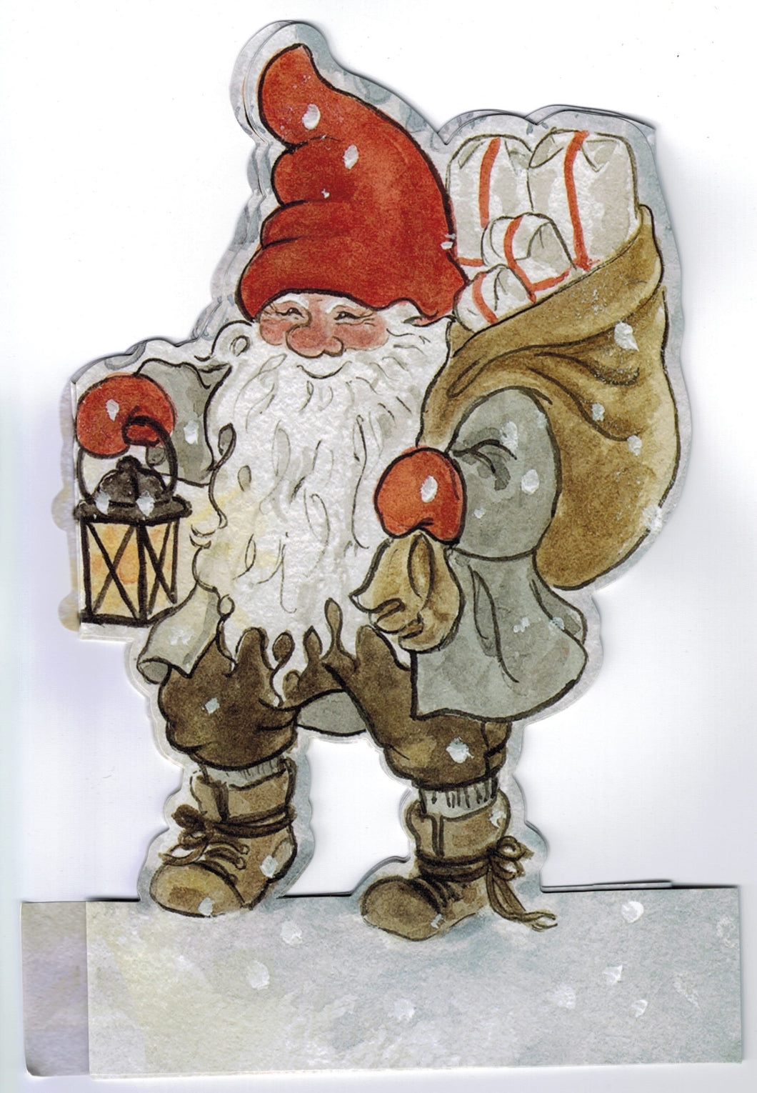 Stor nisseremse nisse med julesæk