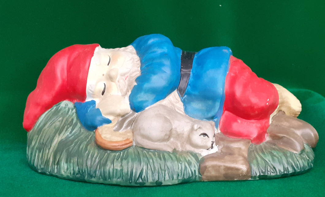 Ældre nisse sover
