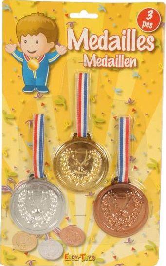 3 Medaljer guld sølv bronce