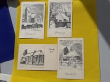 Indlæs billede til gallerivisning 6 gamle postkort med kirker på
