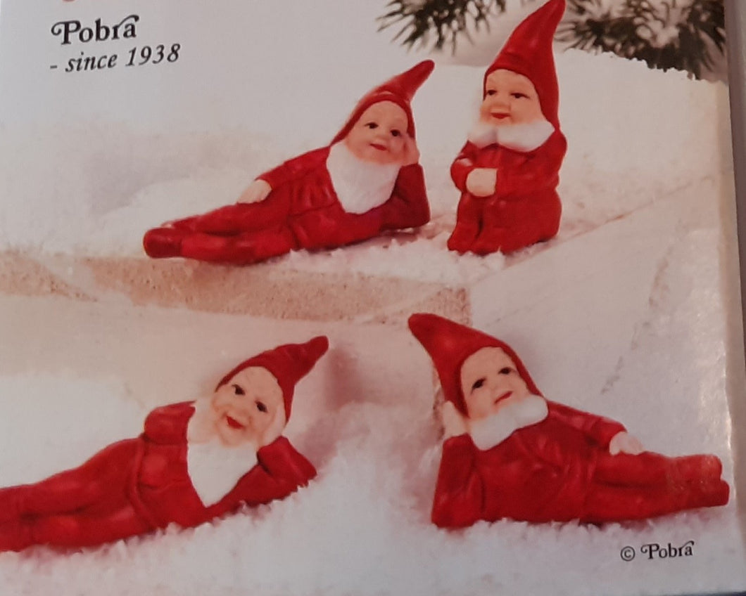 4 Retro julemænd 5 cm