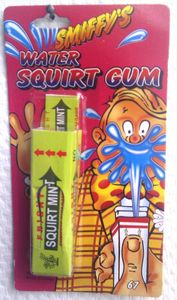 Tyggegummi med vandsprøjt