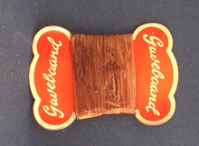 Indlæs billede til gallerivisning Gammel cellofan gavebånd orange pap
