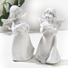 1 Hvid porcelæns engel