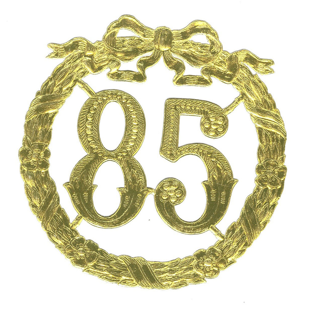 Guld krans 85 med sløjfe