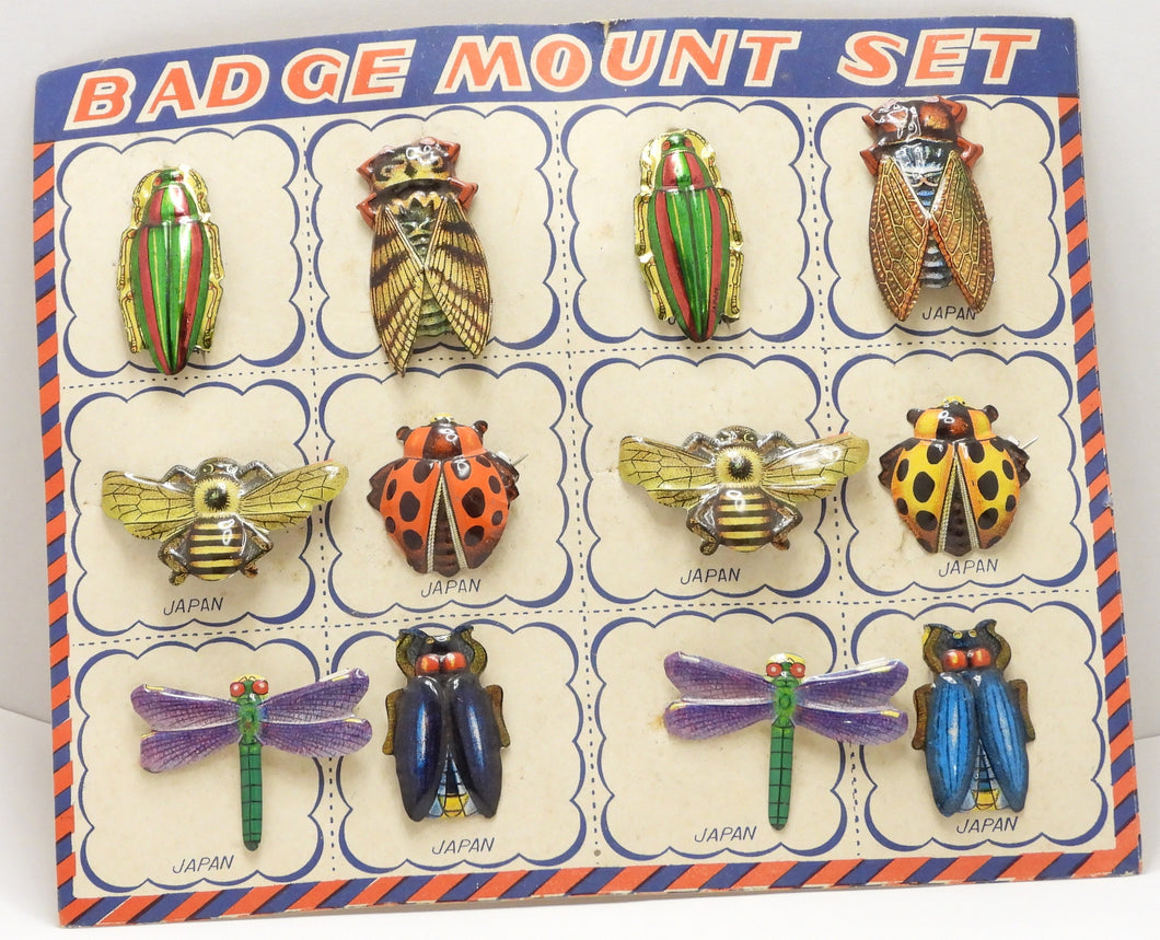 Ældre Badge mount set med insekter