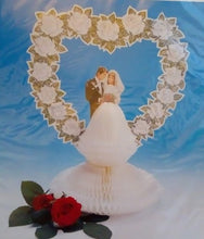 Indlæs billede til gallerivisning Brudepar i blomster hjerte
