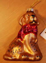 Indlæs billede til gallerivisning Hund og Bamse glaspynt til juletræet
