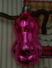 Indlæs billede til gallerivisning Fin gammel glaspynt lyserød bamse
