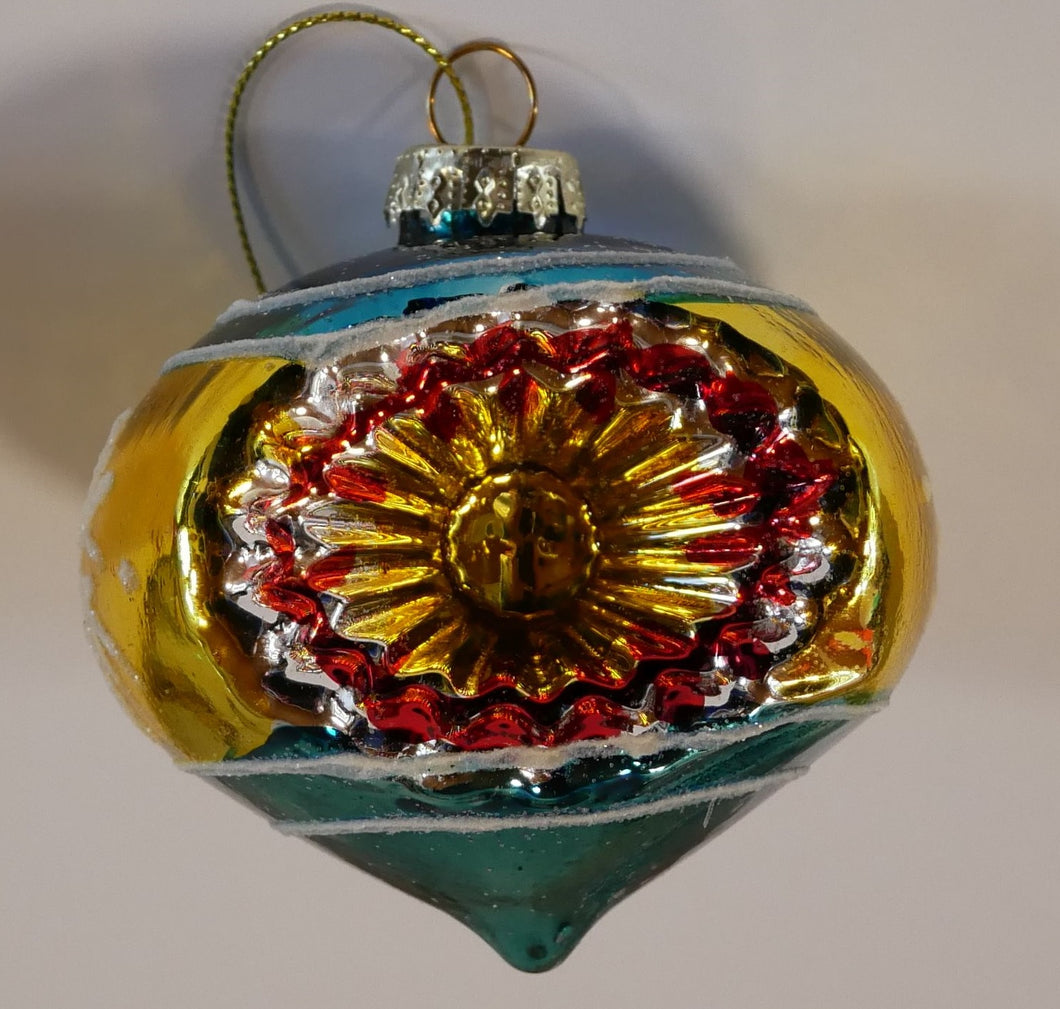 Turkis eller lilla reflektorer julekugler