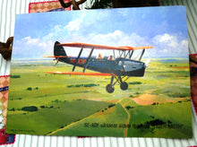 Indlæs billede til gallerivisning Stort postkort med flyver eller skib
