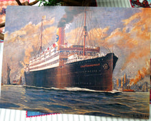 Indlæs billede til gallerivisning Stort postkort med flyver eller skib
