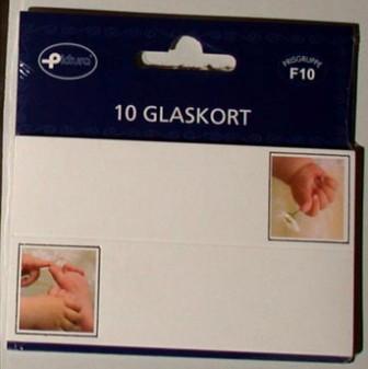 10 glaskort barnedåb med lille hånd