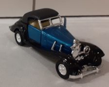 Antik klassisk bil blå