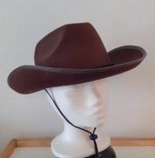 Brun cowboyhat i “filt”