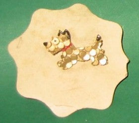 Broche flot lille hund lavet specielt