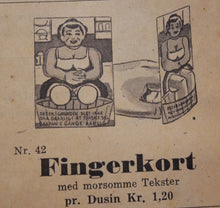 Indlæs billede til gallerivisning Fingerkort med morsomme tekst på
