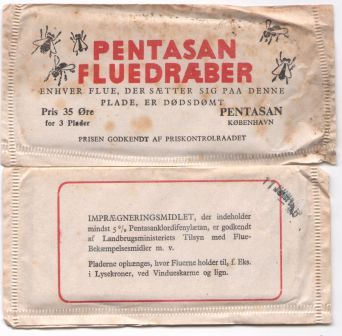 Fluepapir anno 1945 Pentasan