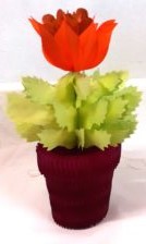 Fold ud fantasi blomst lilla 29 cm