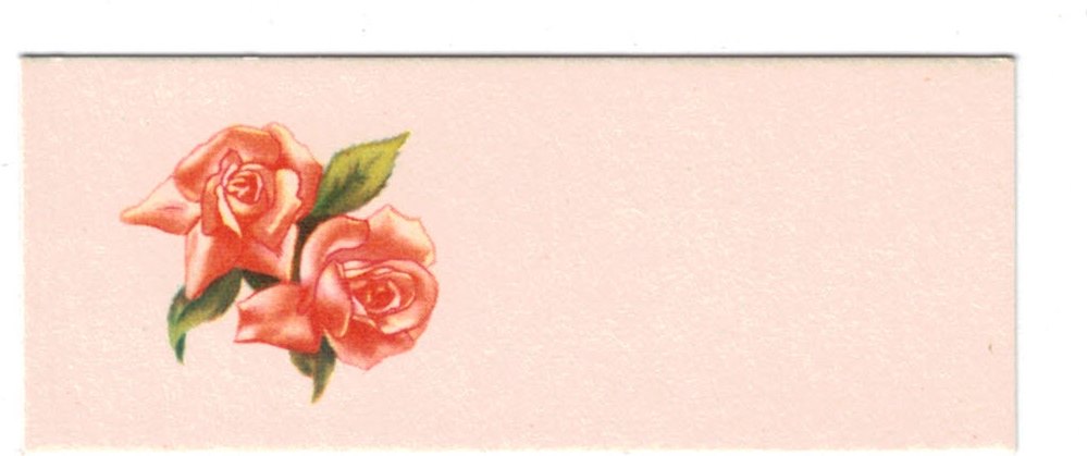 10 Gamle bordkort med blomst 12