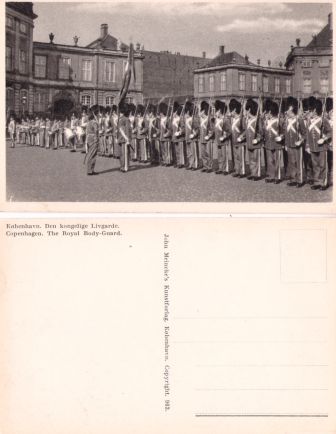 Postkort Den kongelige Livgarde
