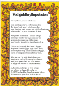 Festsang Ved guldbryllupsfesten