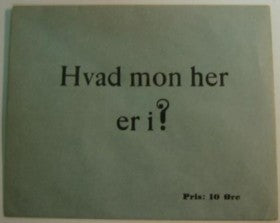 Hvad mon her er i blå eller brun fra 1940 érne