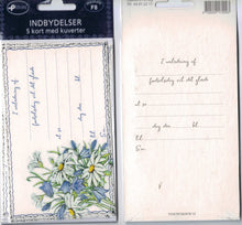 Indlæs billede til gallerivisning Indbydelse til fødselsdag med klokkeblomster
