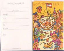 Indlæs billede til gallerivisning Indbydelse til fest gul
