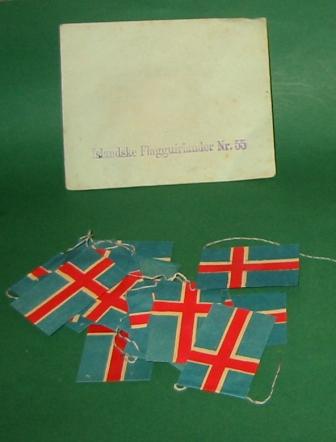 Islandsk flagguirlande til juletræ mm